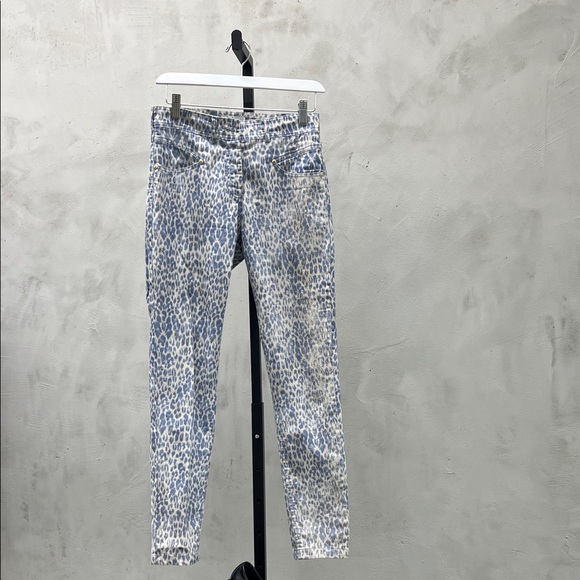 paul brial Pants - Leopard Print Skinny Jeans